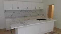 A combination of kitchen countertop